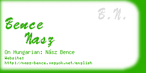 bence nasz business card